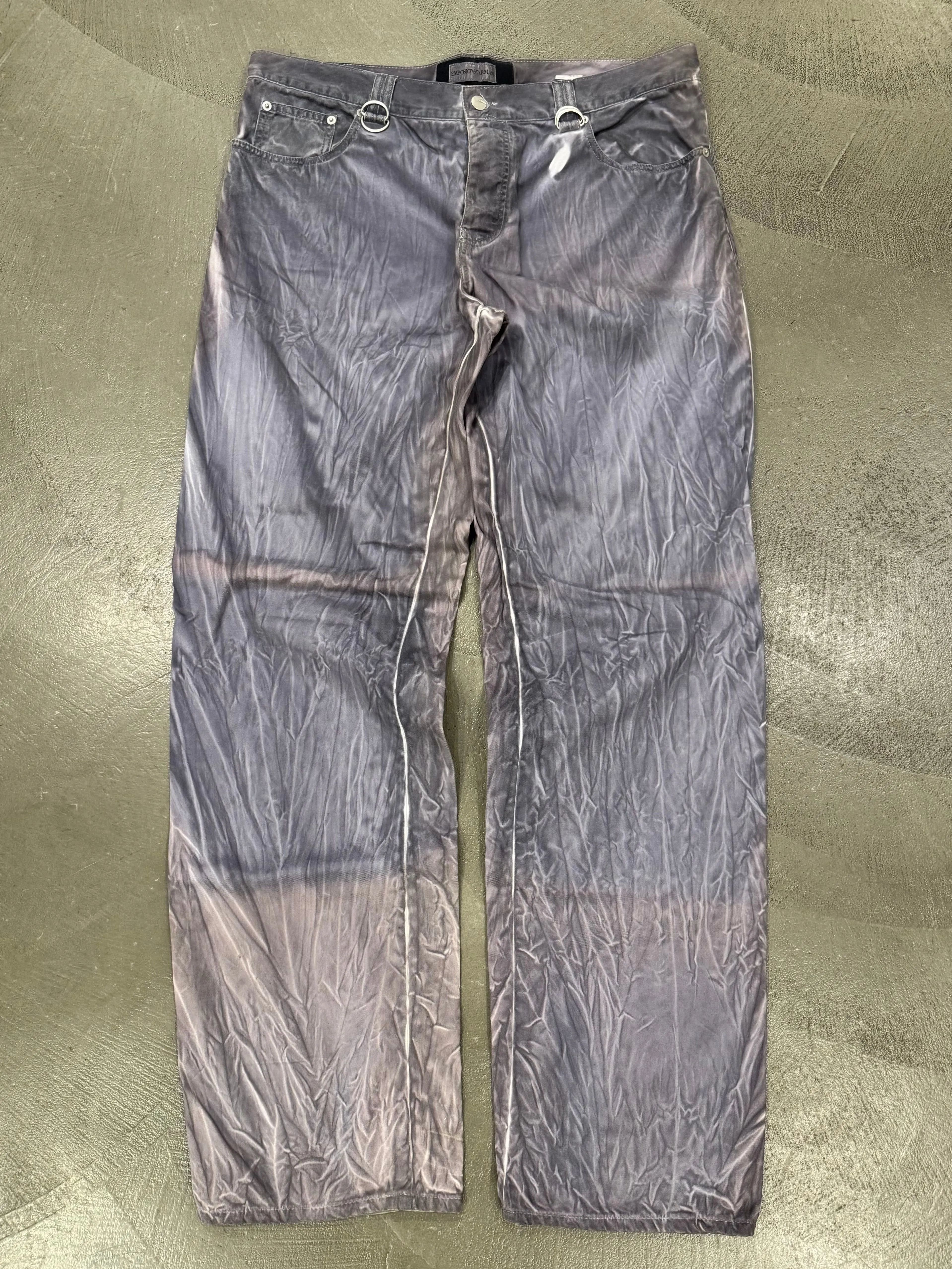 1990s Emporio Armani dyed faded jeans