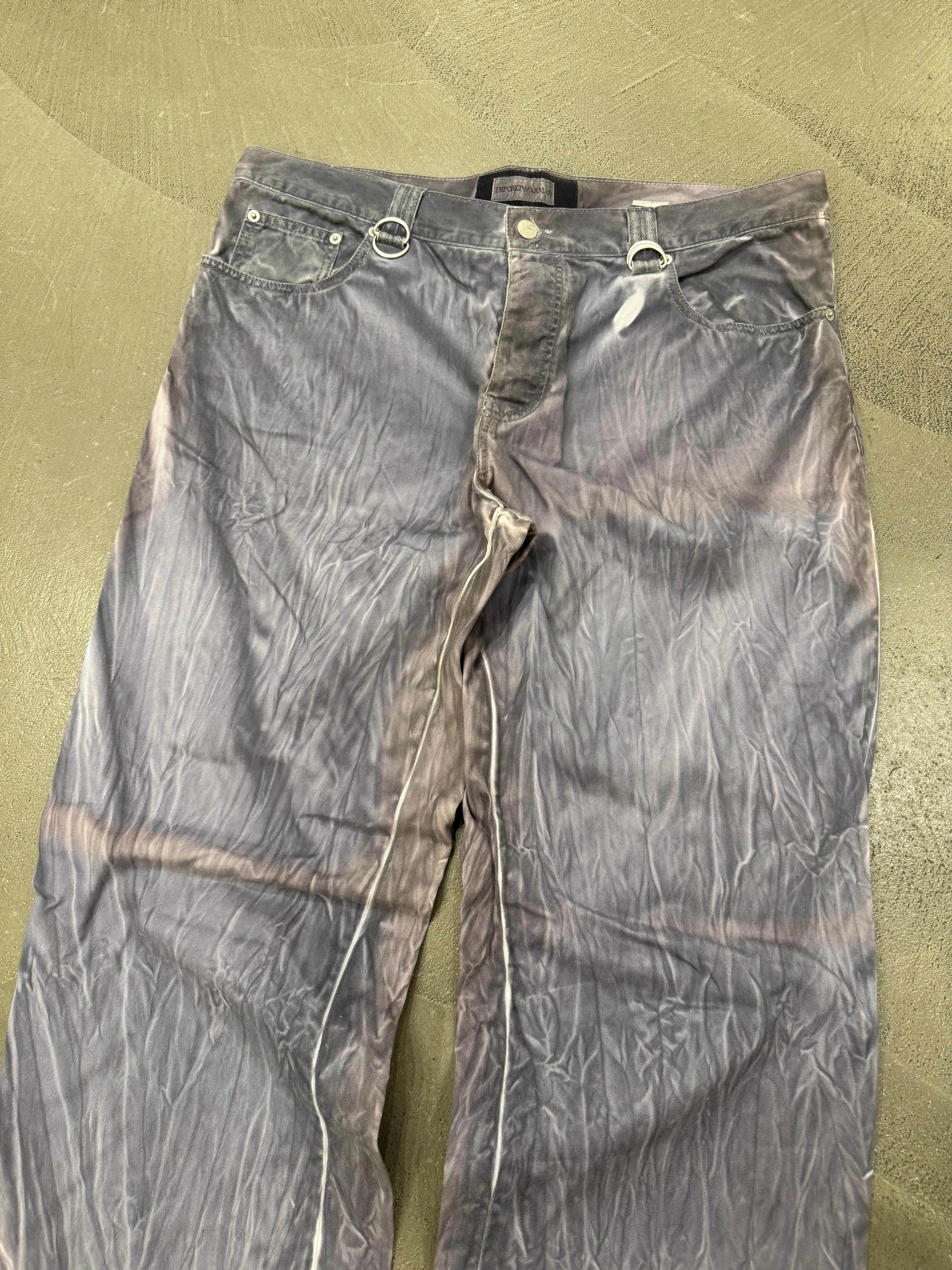 1990s Emporio Armani dyed faded jeans