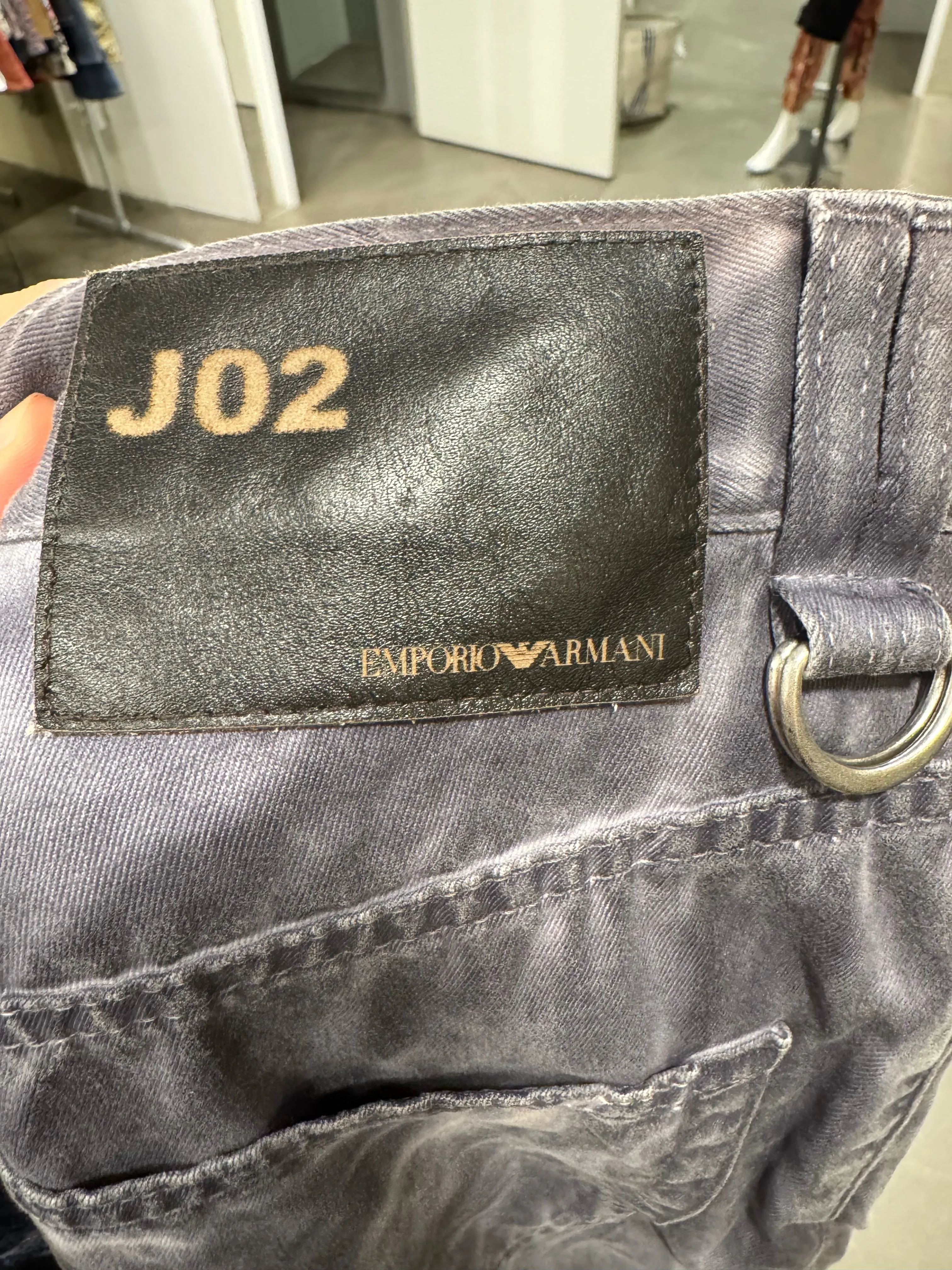 1990s Emporio Armani dyed faded jeans