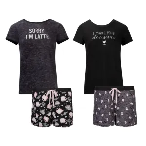 2 Pack Loungewear Hacci Shorts Set