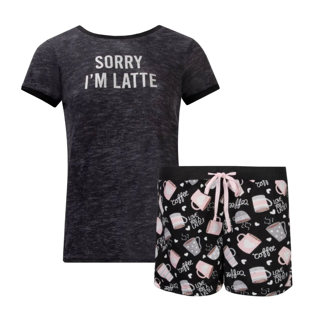 2 Pack Loungewear Hacci Shorts Set