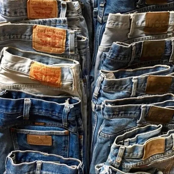 31w 80s‎ USA Vintage Ozark Mountain bareback tapered leg jeans