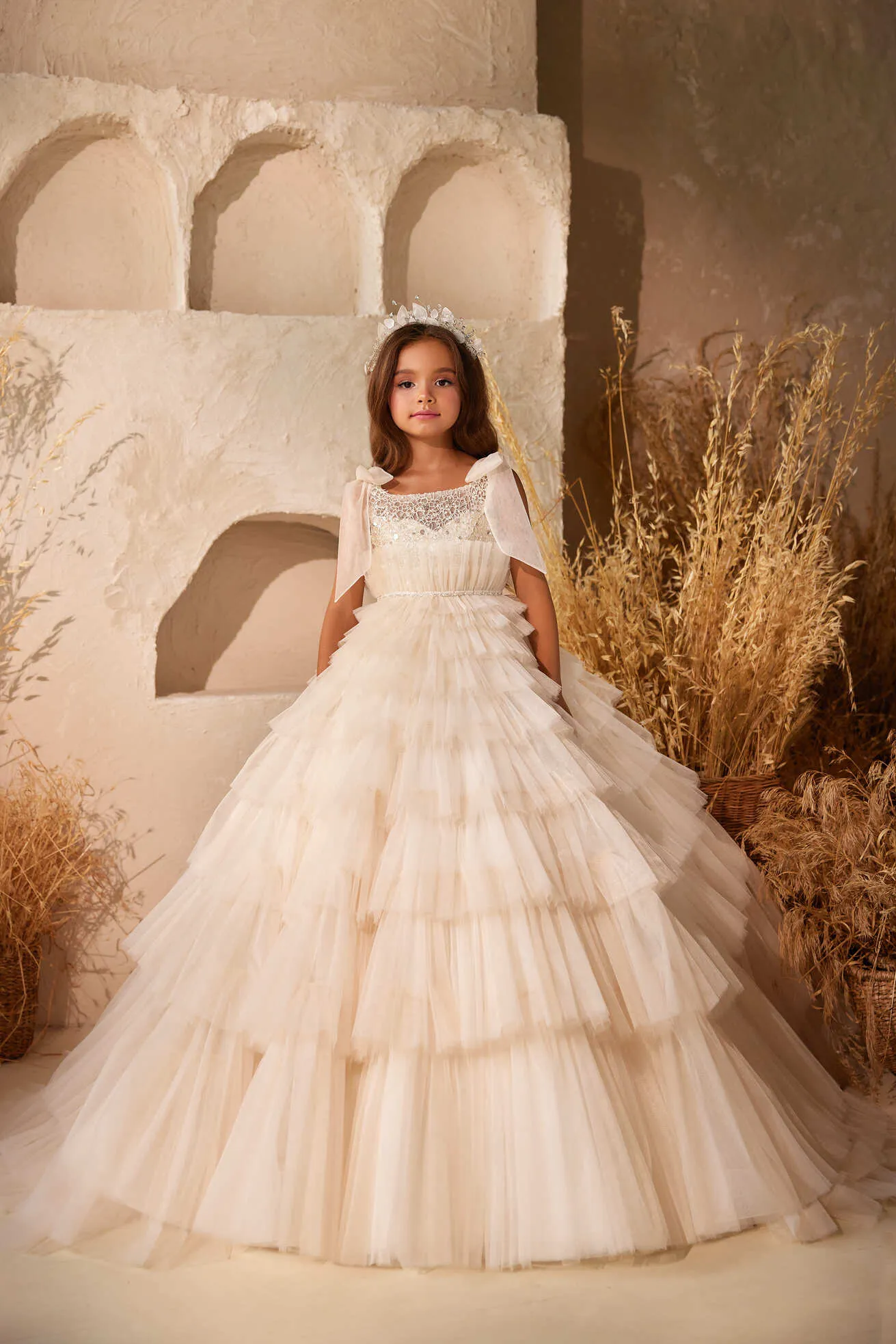 3621 Klaipeda Extravagant Flower Girl Dress