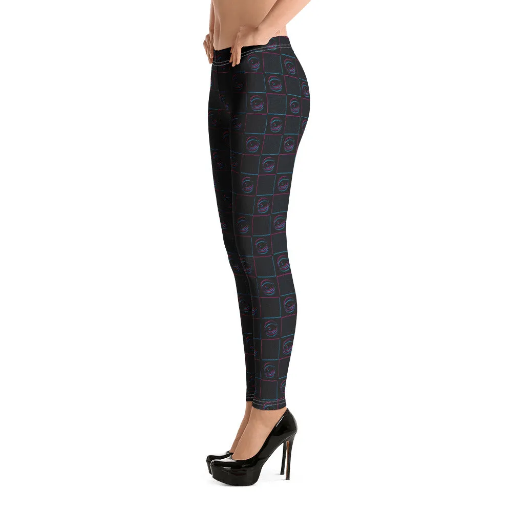 3D Checkered EYEZ Leggings