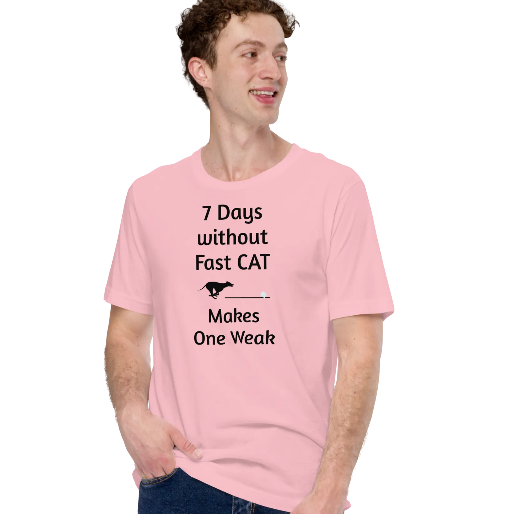 7 Days Without Fast CAT T-Shirts - Light