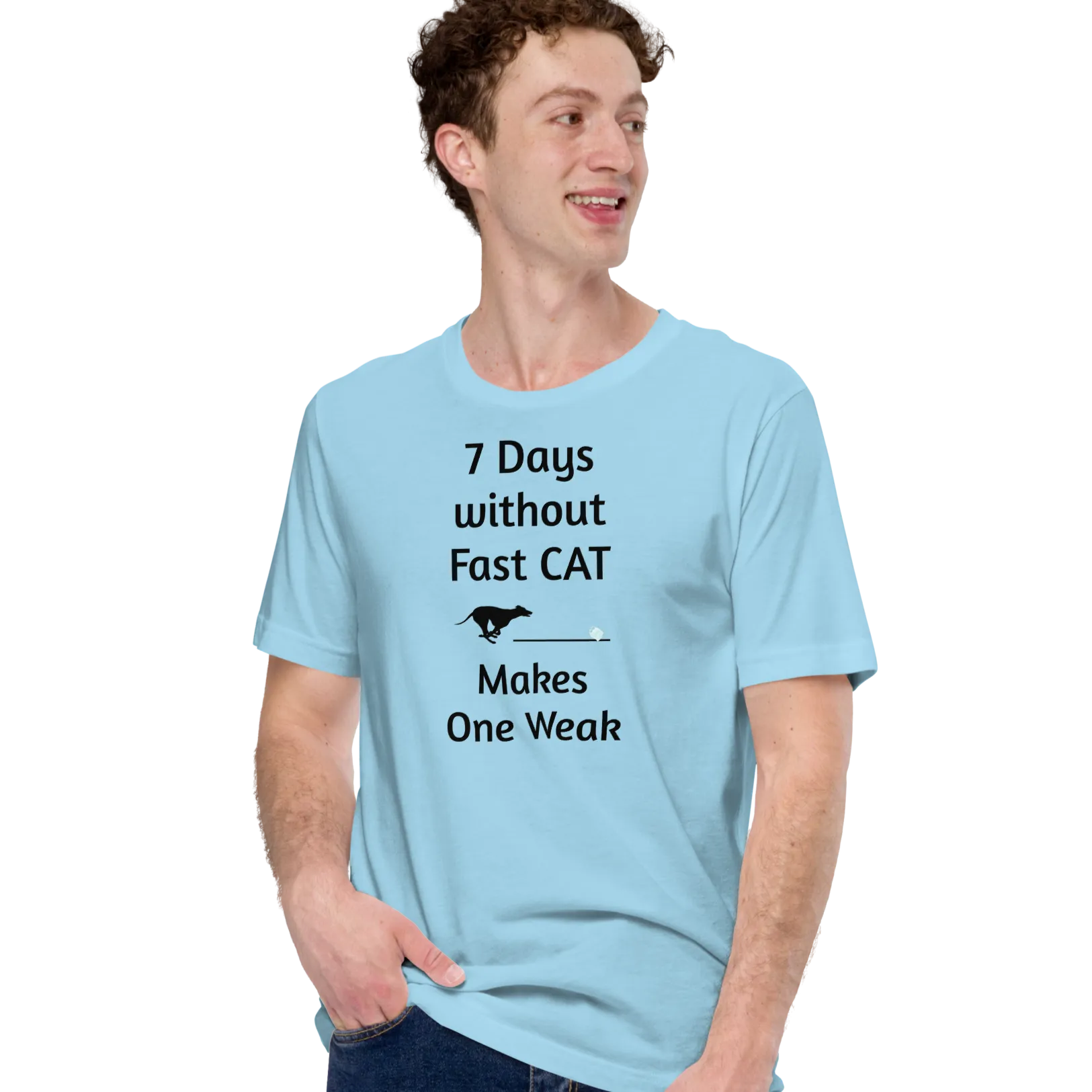 7 Days Without Fast CAT T-Shirts - Light