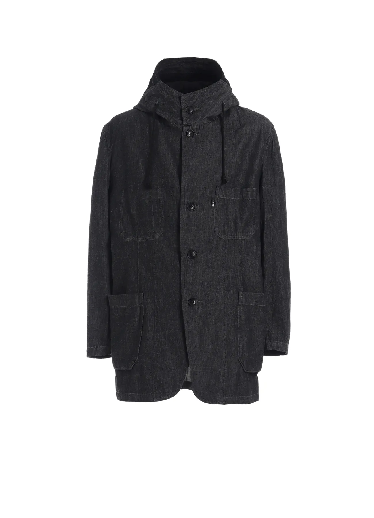 7oz TWO-TONE DENIM HOODED JACKET