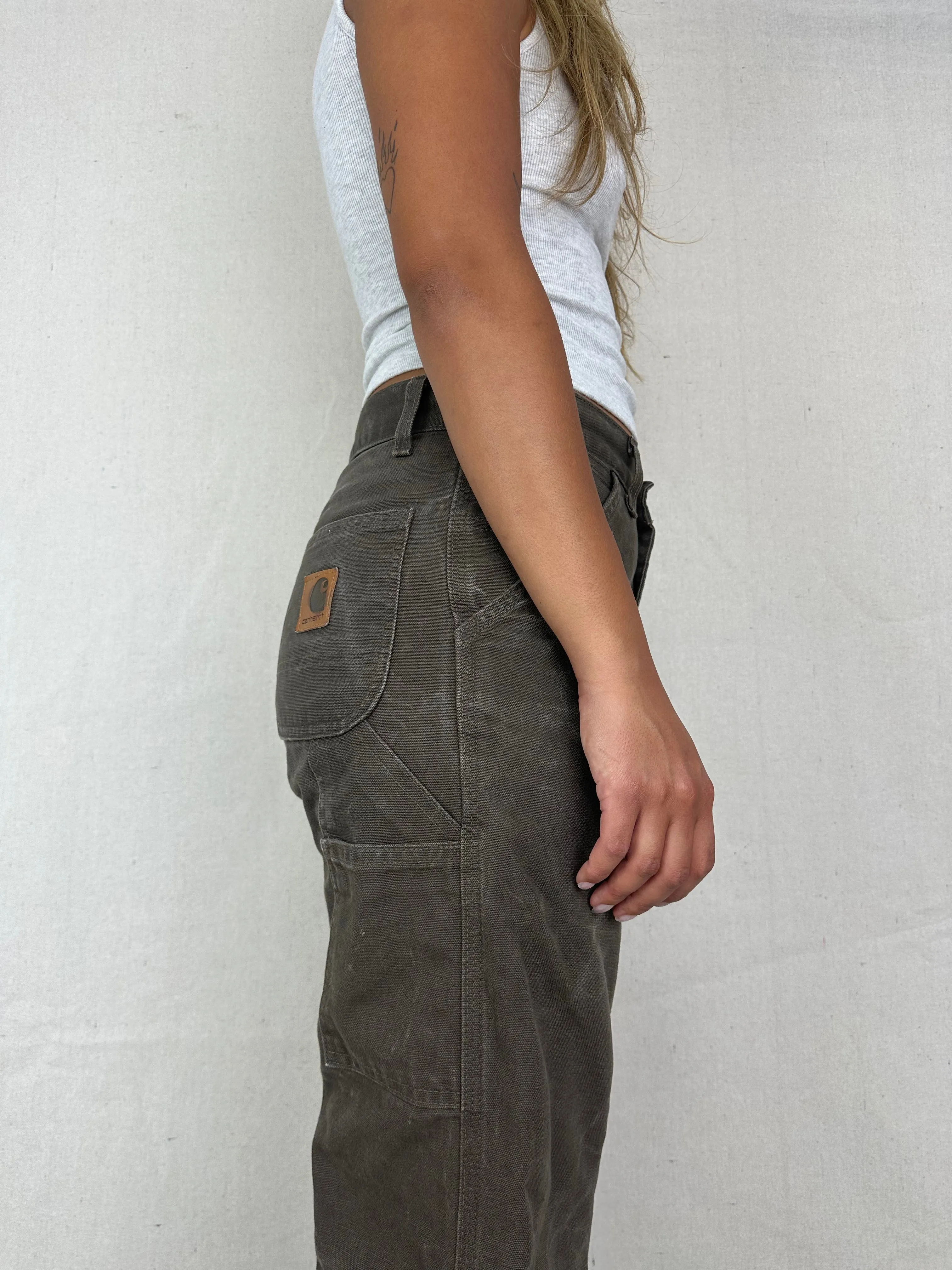 90's Carhartt Vintage Heavy Duty Carpenter Jeans Size 30x32