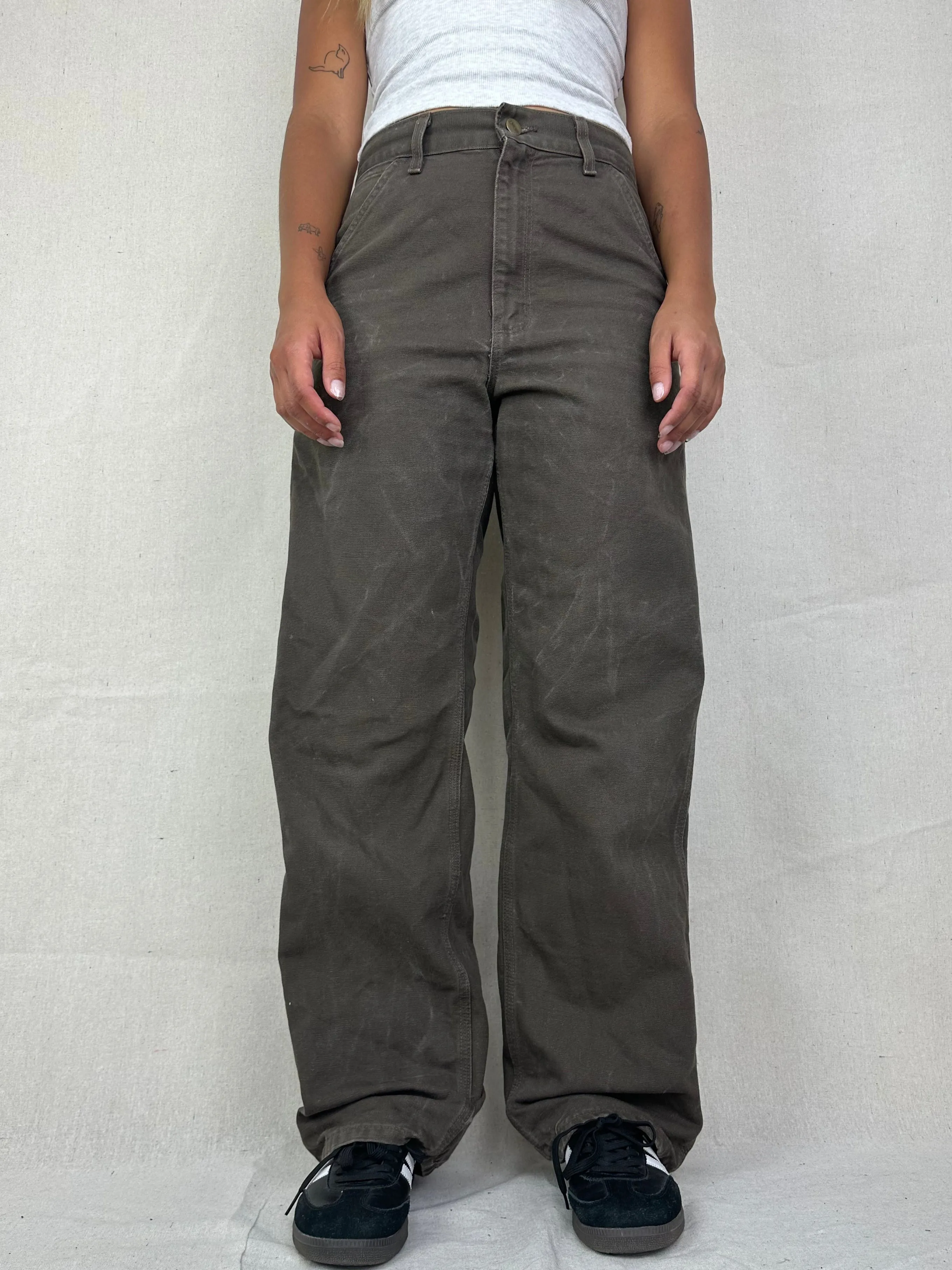 90's Carhartt Vintage Heavy Duty Carpenter Jeans Size 30x32