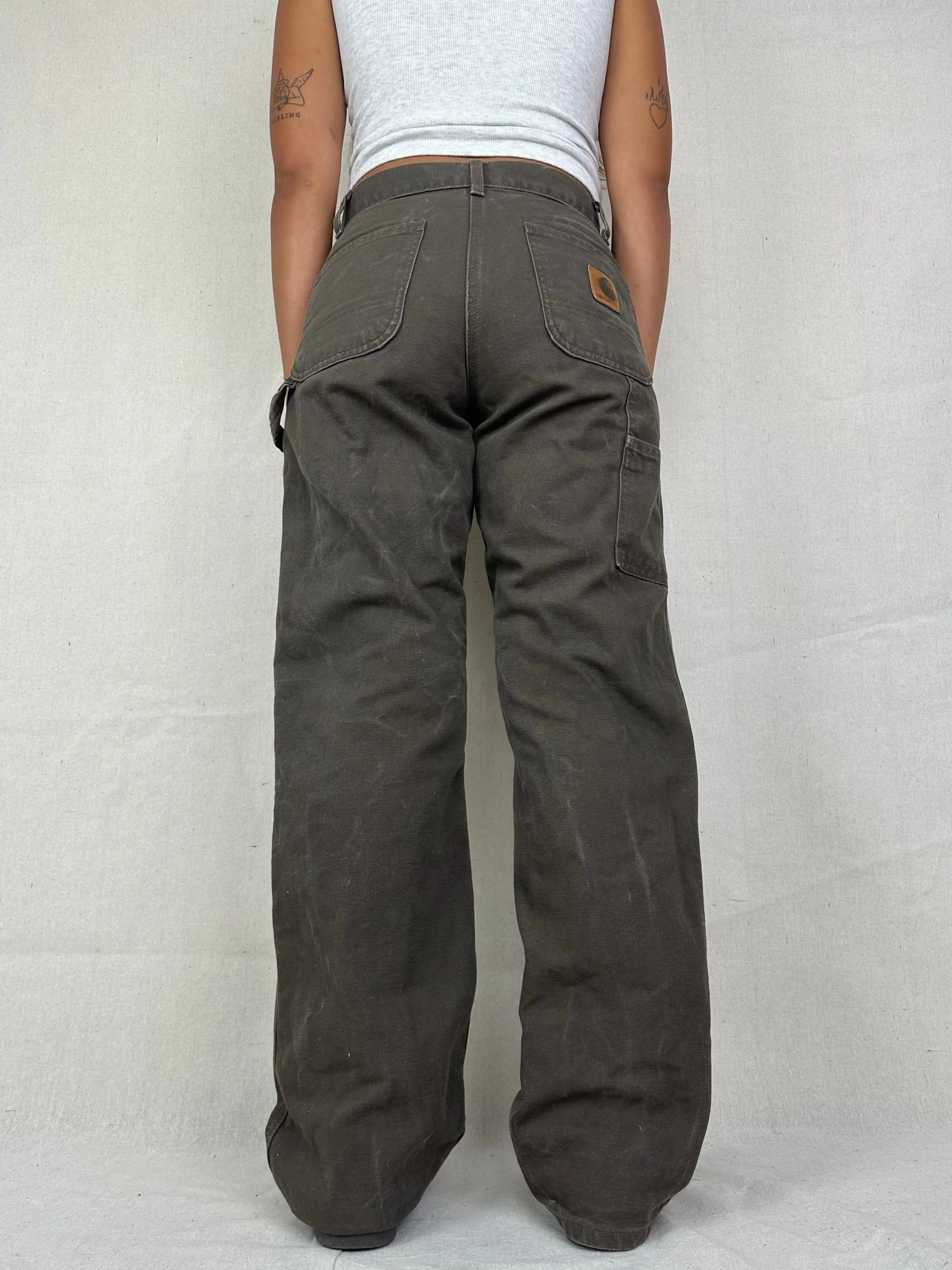 90's Carhartt Vintage Heavy Duty Carpenter Jeans Size 30x32