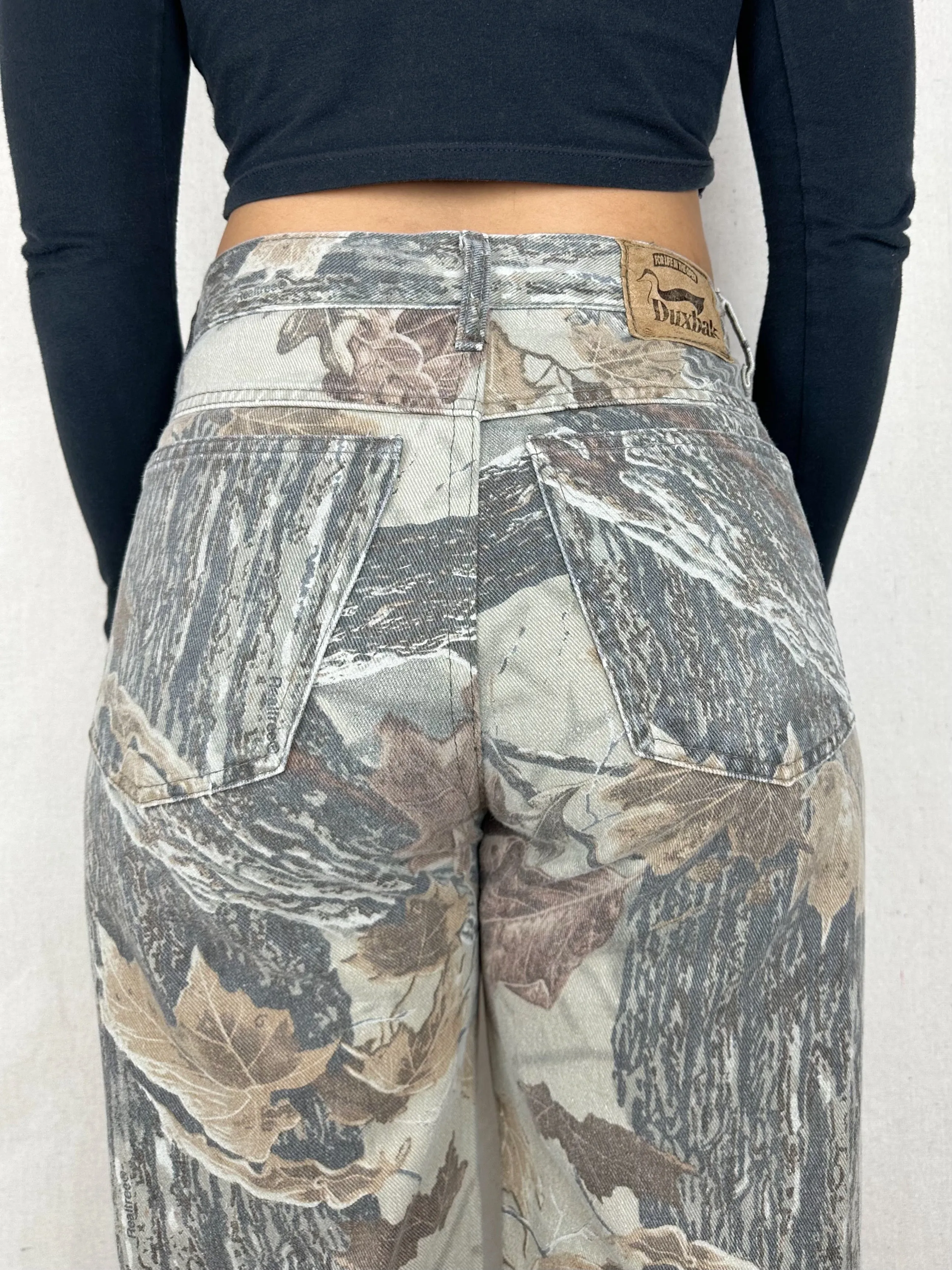 90's Duxbak Realtree Camo USA Made Vintage Jeans Size 30x33