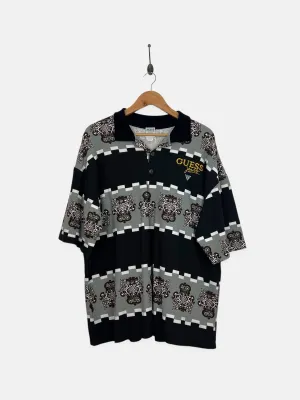 90's Guess Jeans USA Made Embroidered Vintage Polo Size XL
