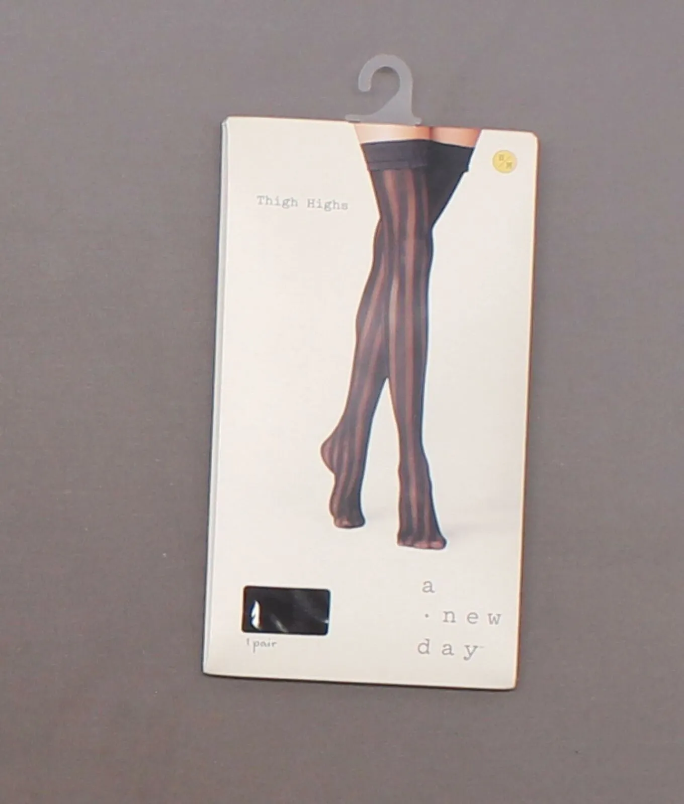 A New Day Women's Vertical Striped Thigh Highs