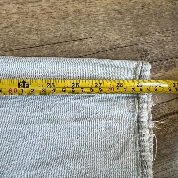 Abercrombie &amp; Fitch Curve Love Ultra High Rise 90s Straight Jean Light Destroy