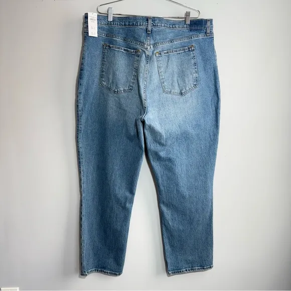 Abercrombie &amp; Fitch The '90s Straight Ultra High Rise Curve Love Jeans 35 20 S