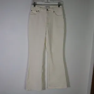 Abercrombie the Vintage Flare High Rise Jeans Curve Love Bone Cream 4 Short 27
