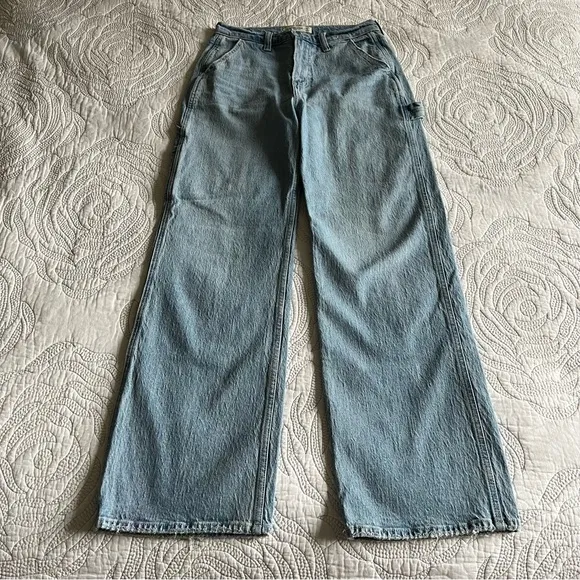 Abercrombie - Ultra High Rise 90s Straight Carpenter Jean - Blue