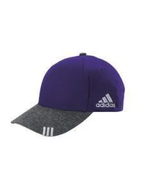 adidas Golf Collegiate Heather Front-Hit Cap A625 PRPLE/ DK GRY H
