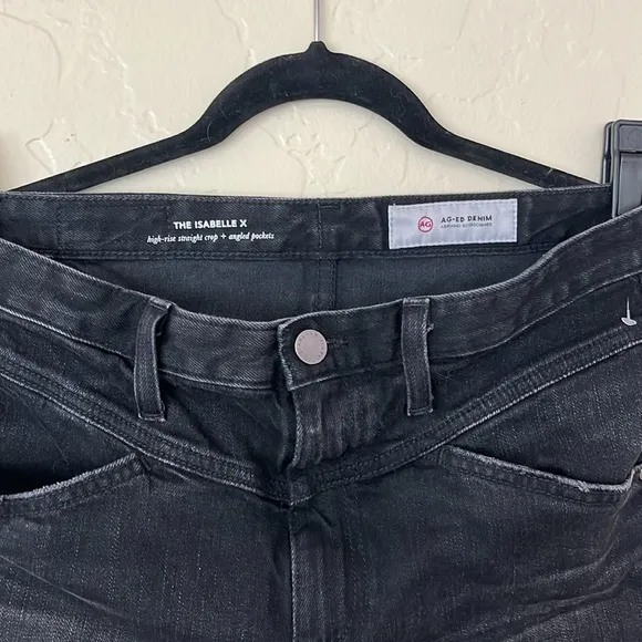 AG-ED Adriano Goldschmied The Isabelle X High Rise Straight Crop Jean - Size 30