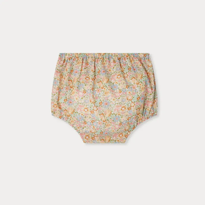 Aki bloomer made with multicolor Liberty fabrics