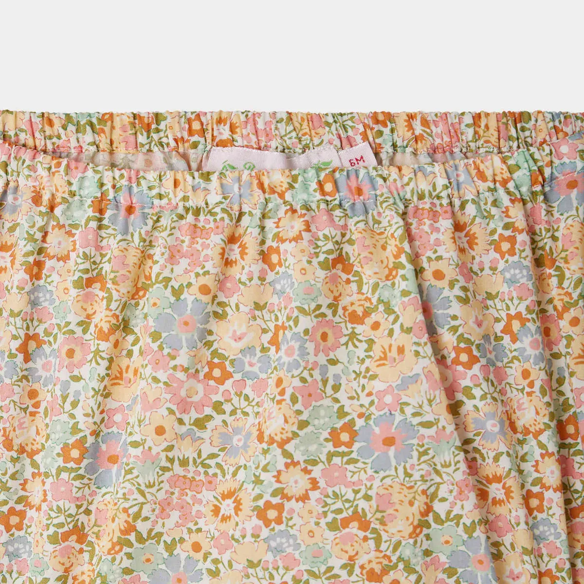 Aki bloomer made with multicolor Liberty fabrics