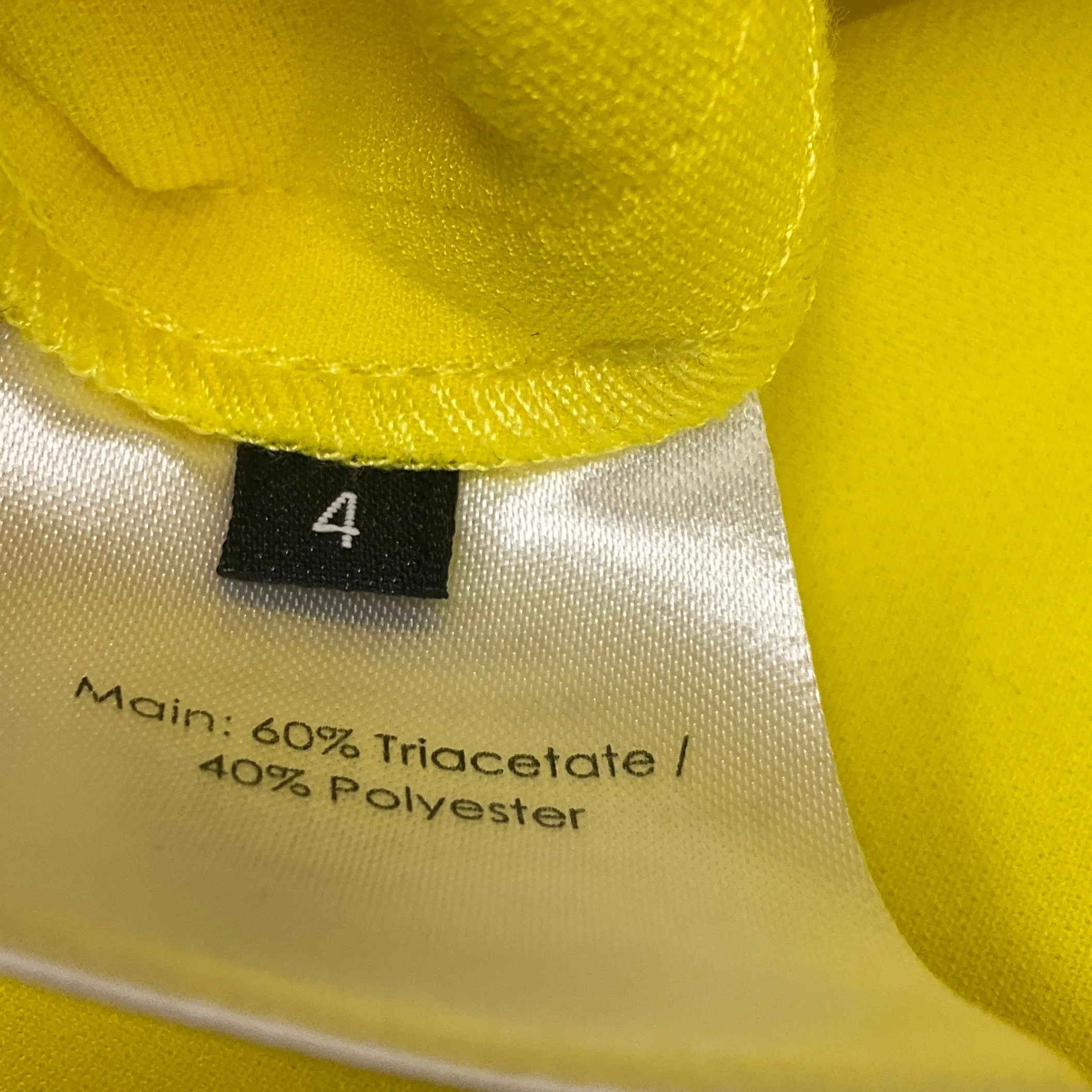 Alex Perry Bright Yellow Crepe Halter Midi Dress