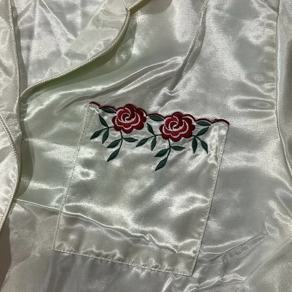 Amanda Stewart Sears vintage Two piece satin pajama set. NWT. size PM.