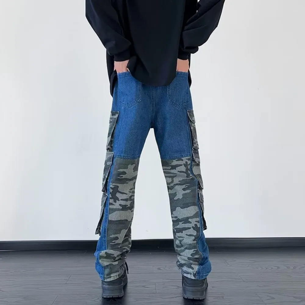 American Camouflage Panel Jeans