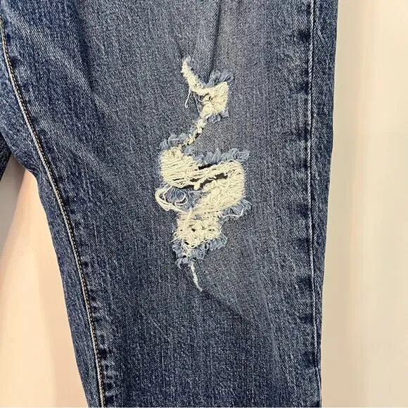 Anthro 32 Pilcro Vintage Straight Jeans 0504 ANTHROPOLOGIE the distressed