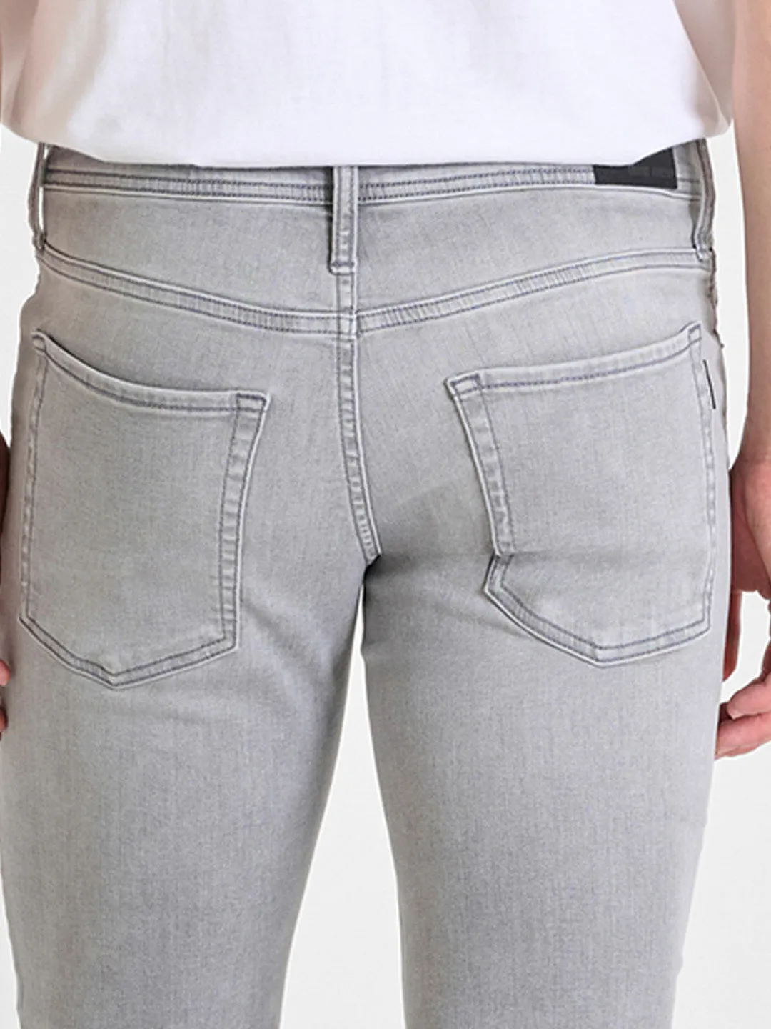 Antony Morato Men Grey Tapered Fit Washed Jeans