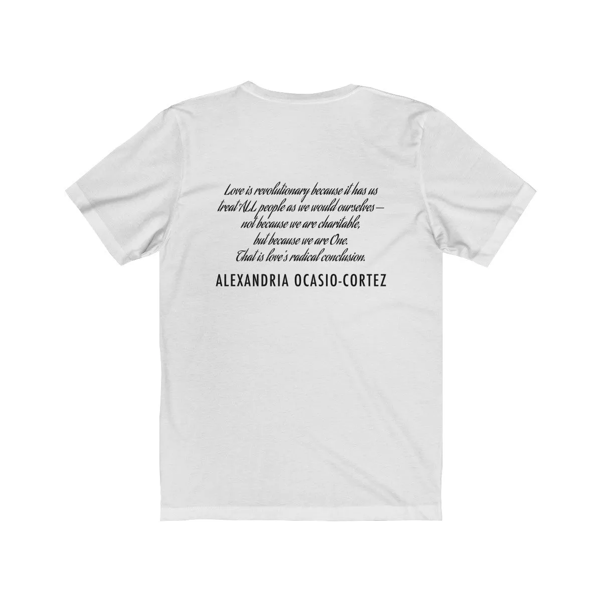 AOC QUOTE <br>unisex tee <br>(front/back designs)