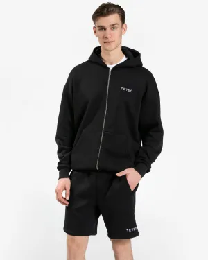 Arrival Oversized Zip Hoodie "Schwarz"