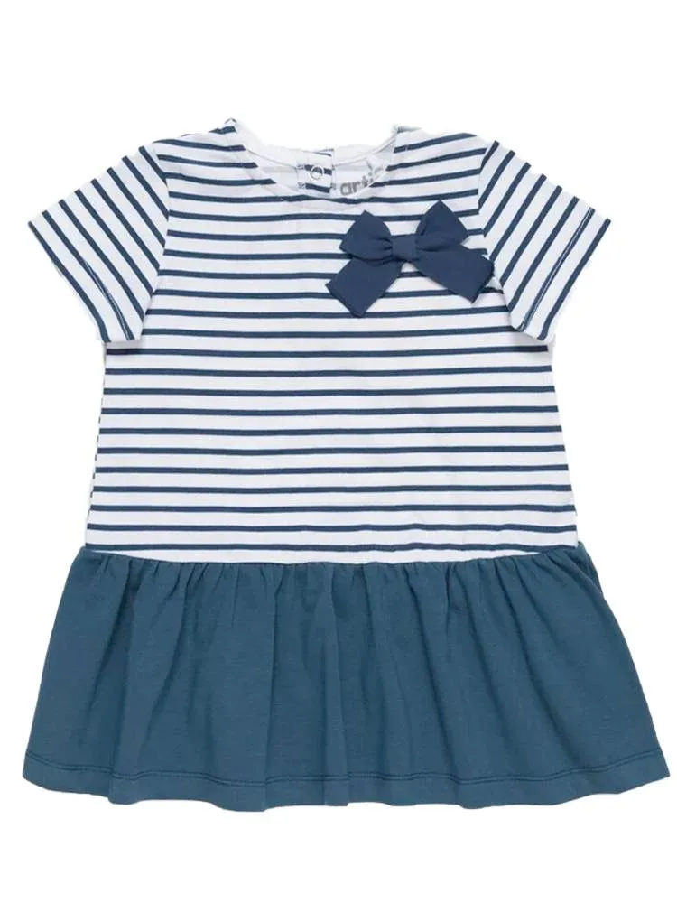 Artie - Blue and White striped Sailor Baby and Girls Dress