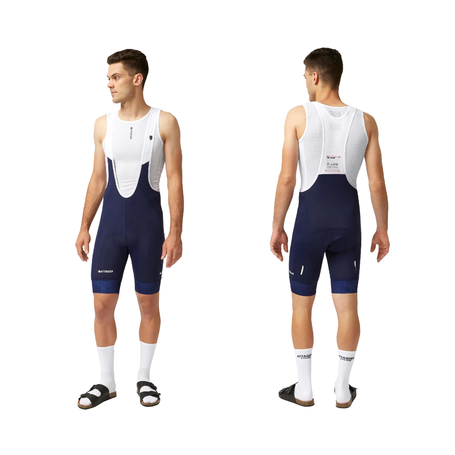 Attaquer A-Line Bib Shorts - Navy