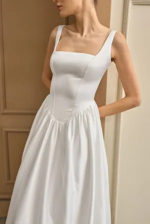 Avelisse square neck bridal dress