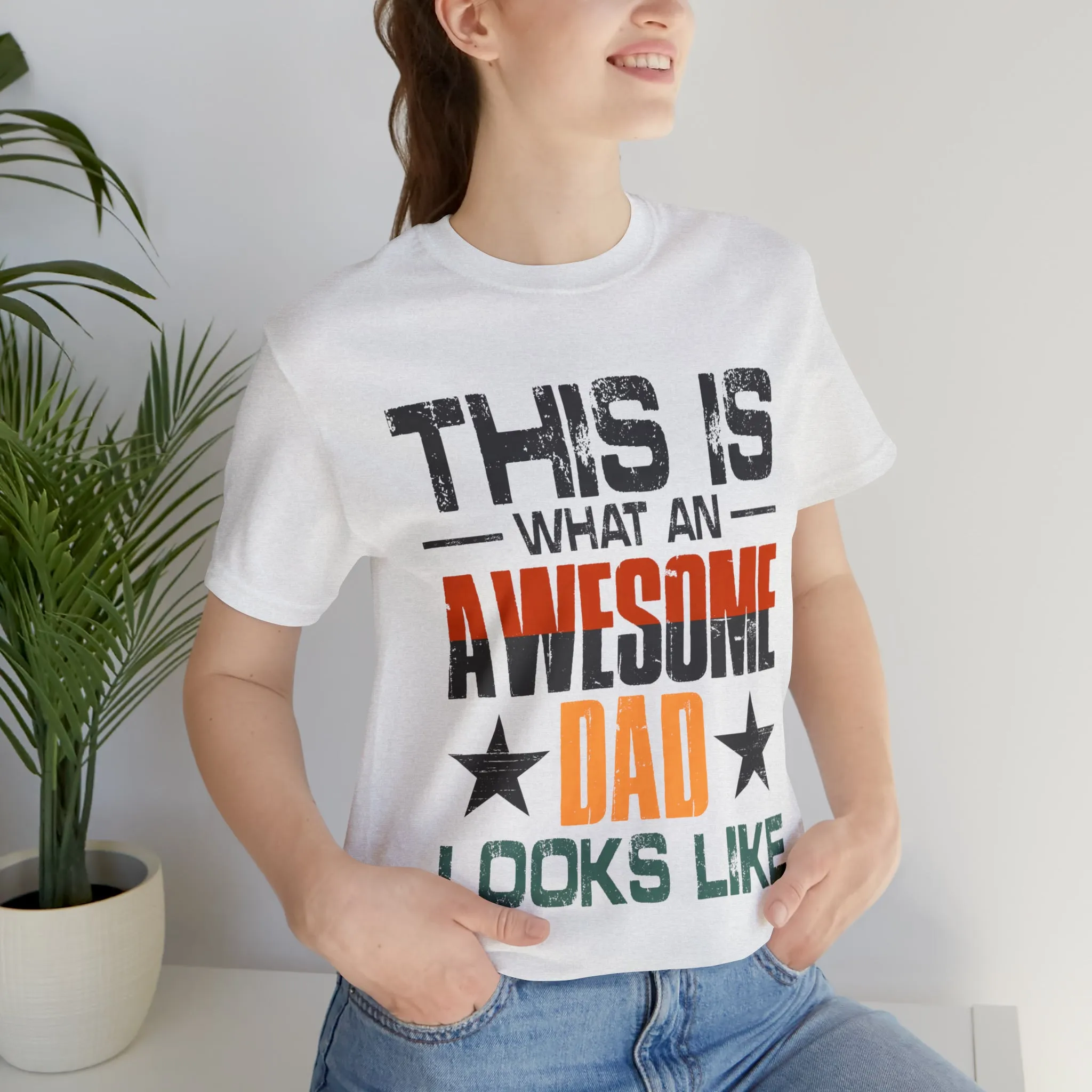 Awesome Dad - Unisex Jersey Short Sleeve Tee
