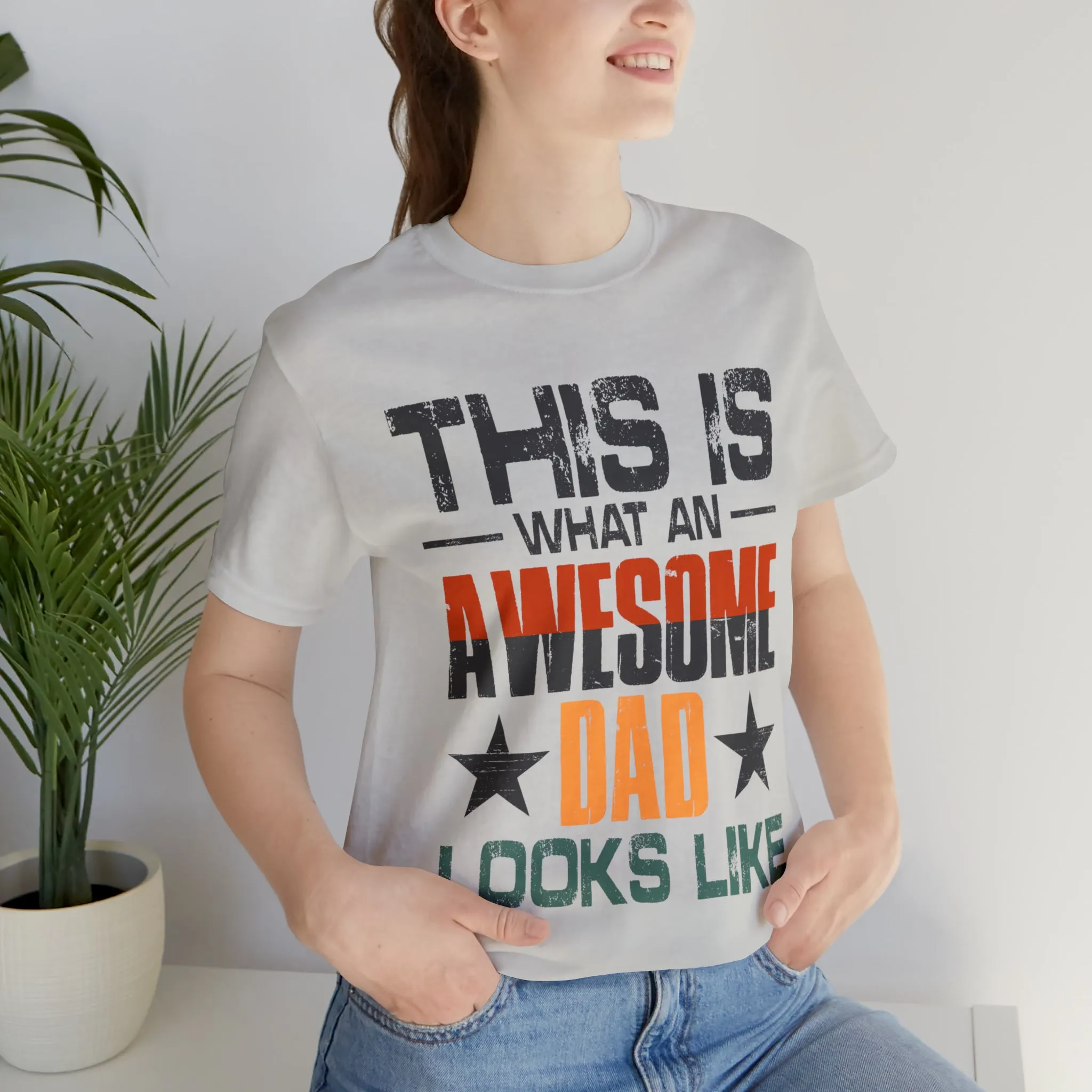 Awesome Dad - Unisex Jersey Short Sleeve Tee