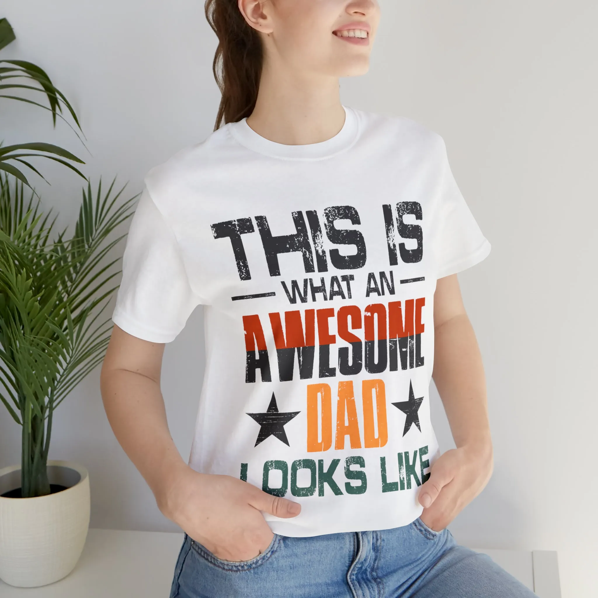 Awesome Dad - Unisex Jersey Short Sleeve Tee