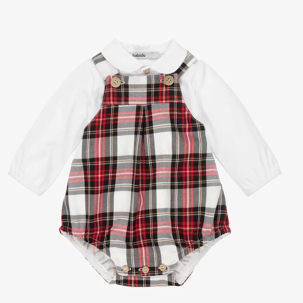 Babidu Tartan Romper & Shirt