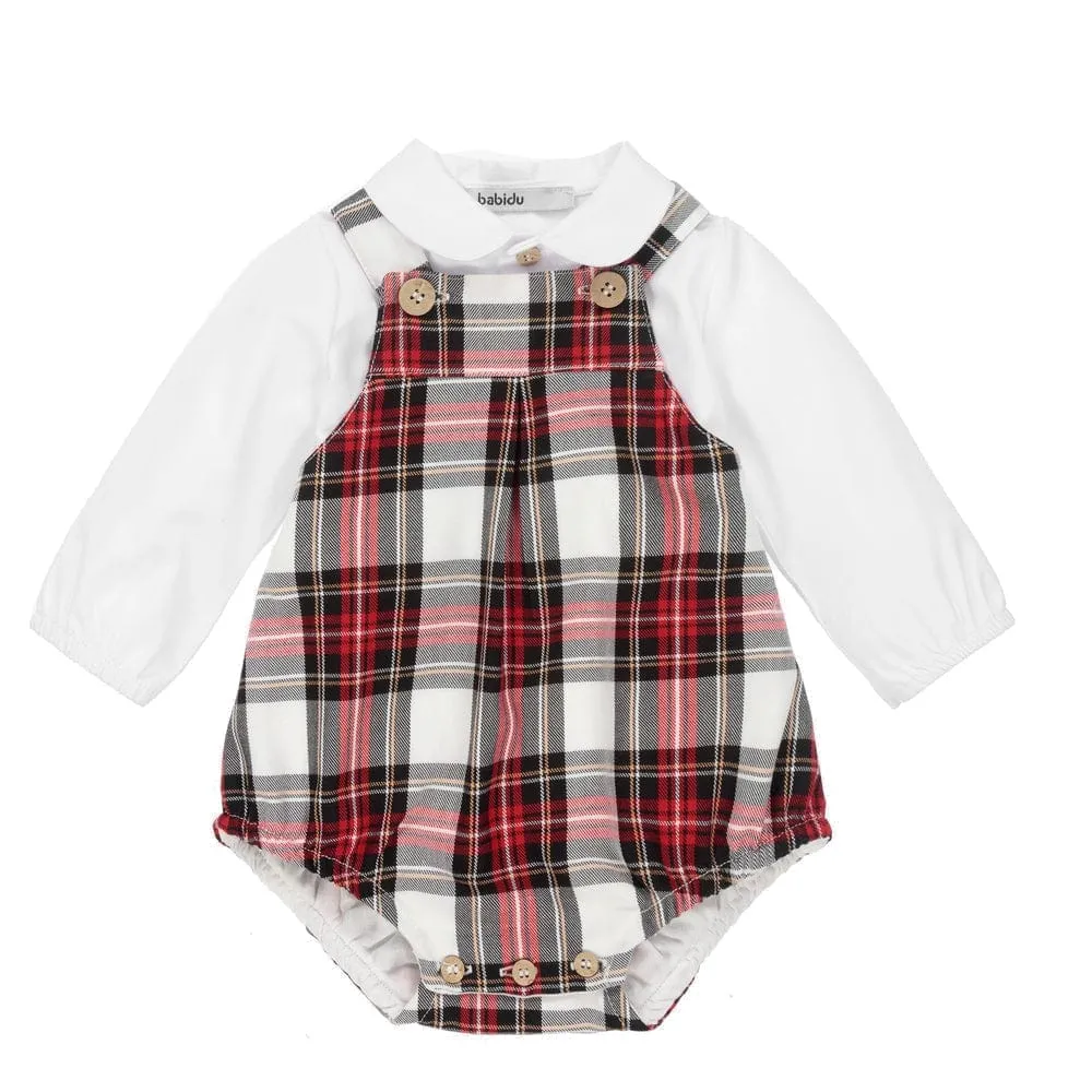 Babidu Tartan Romper & Shirt
