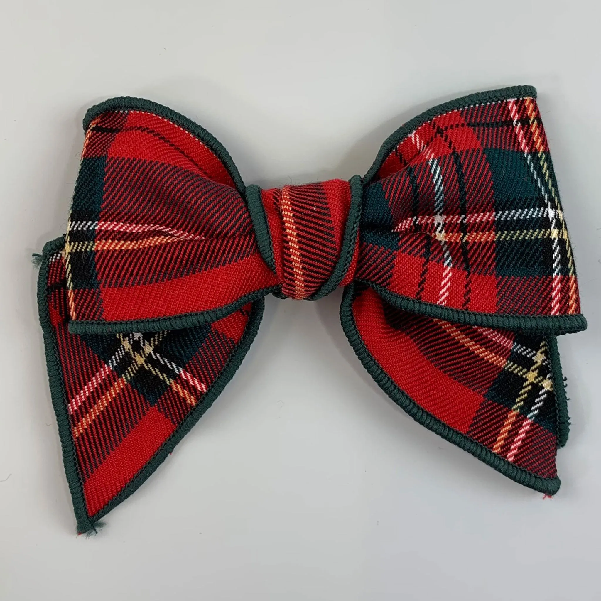 Baby Girls Red Tartan Hair Bow - Calamaro 77078
