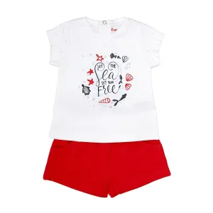 Babybol Red & White Two Piece Set