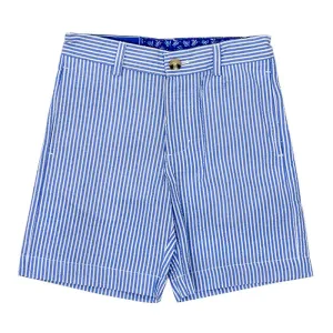 Bailey Boys Short - Blue Stripe Seersucker