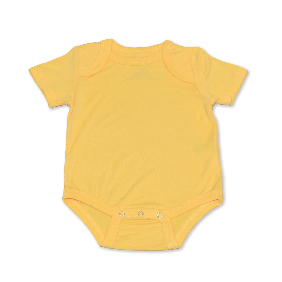 Bamboo Short Sleeve Onesie (Banana Cream)
