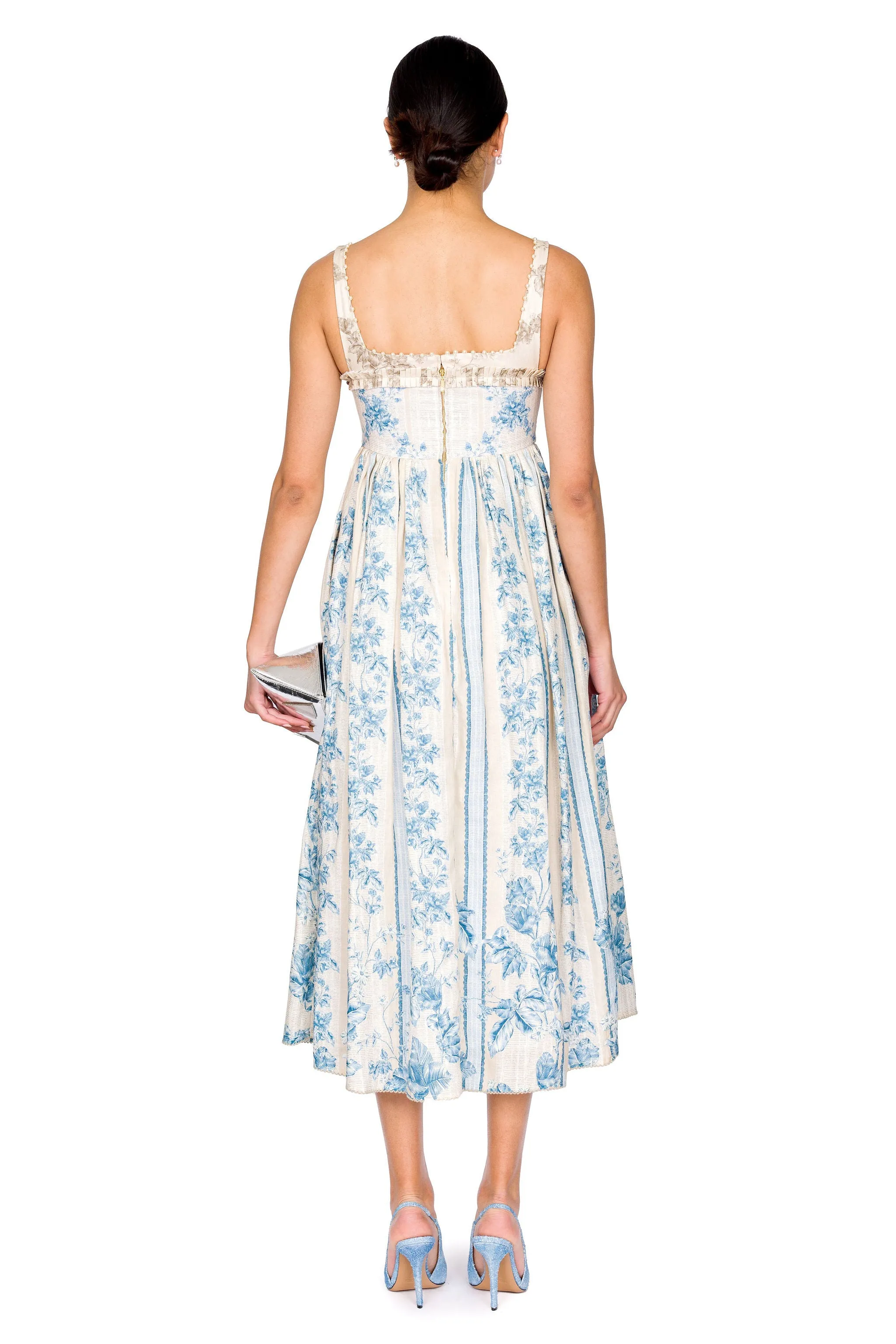 Barbara Bougainvillea Midi Dress