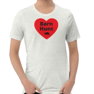 Barn Hunt in Heart w/ Rat T-Shirts - Light
