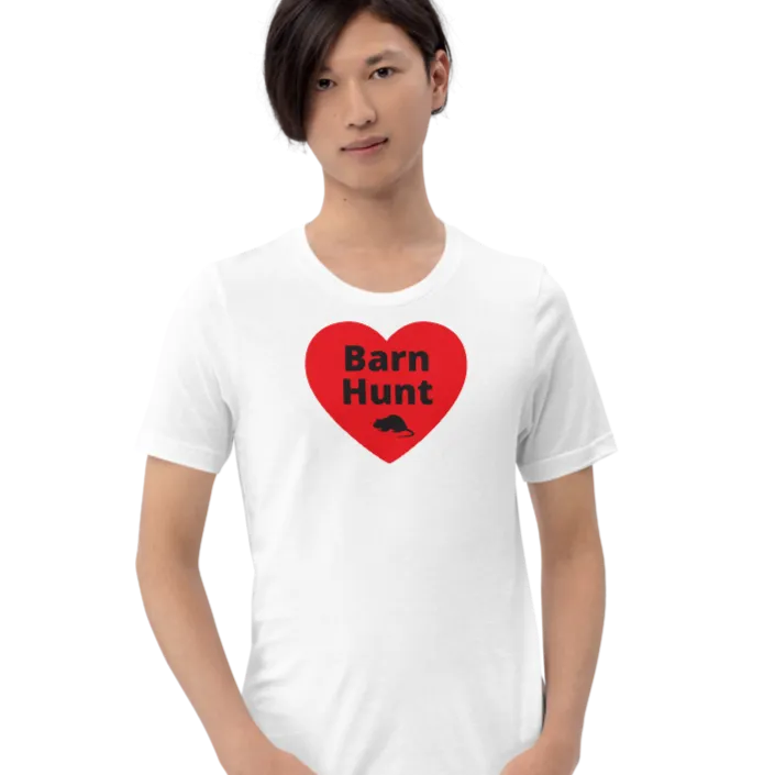 Barn Hunt in Heart w/ Rat T-Shirts - Light