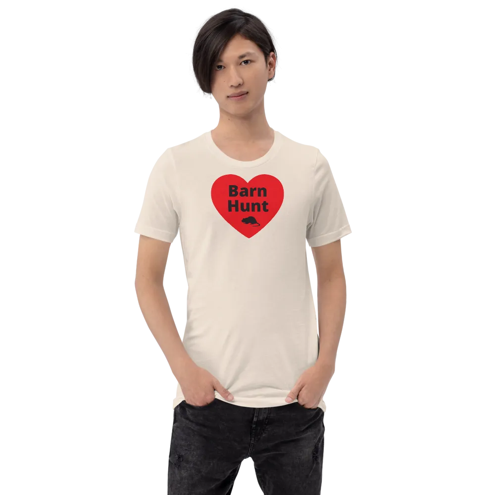 Barn Hunt in Heart w/ Rat T-Shirts - Light