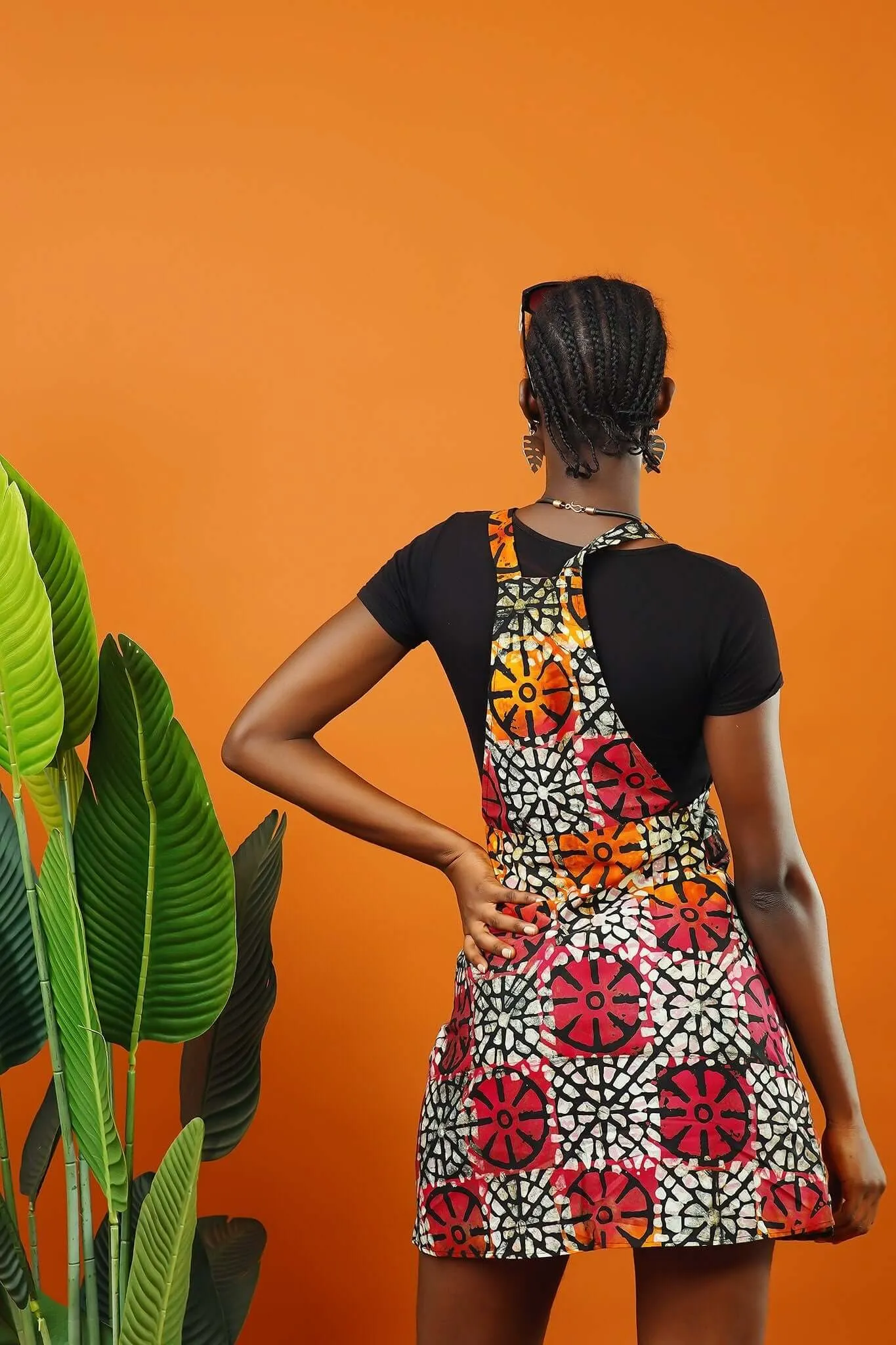 Batik Mini Pinafore Dress