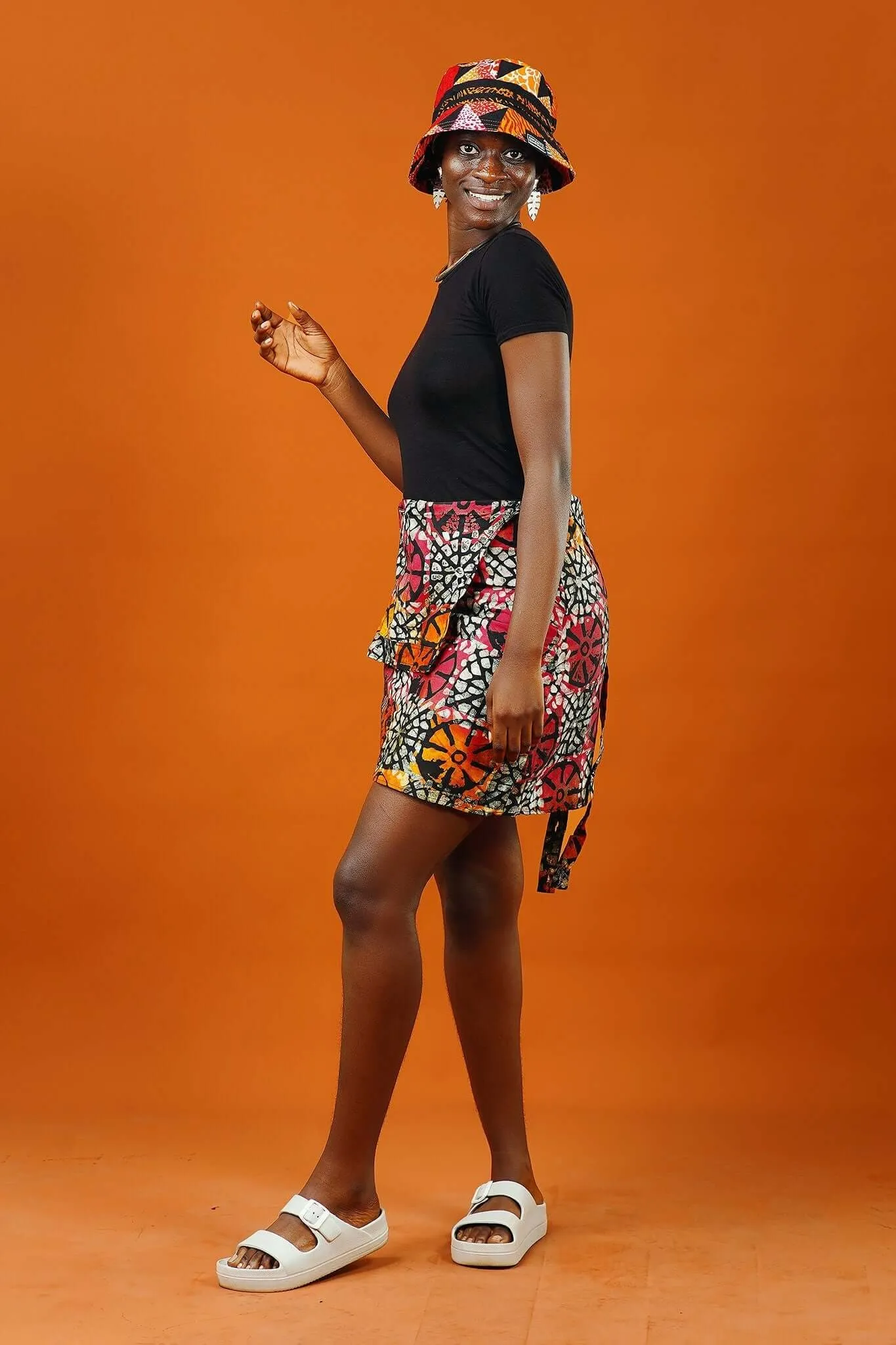 Batik Mini Pinafore Dress